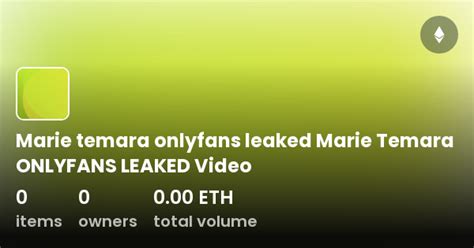 marie temara leaked onlyfans videos|Marie Temara